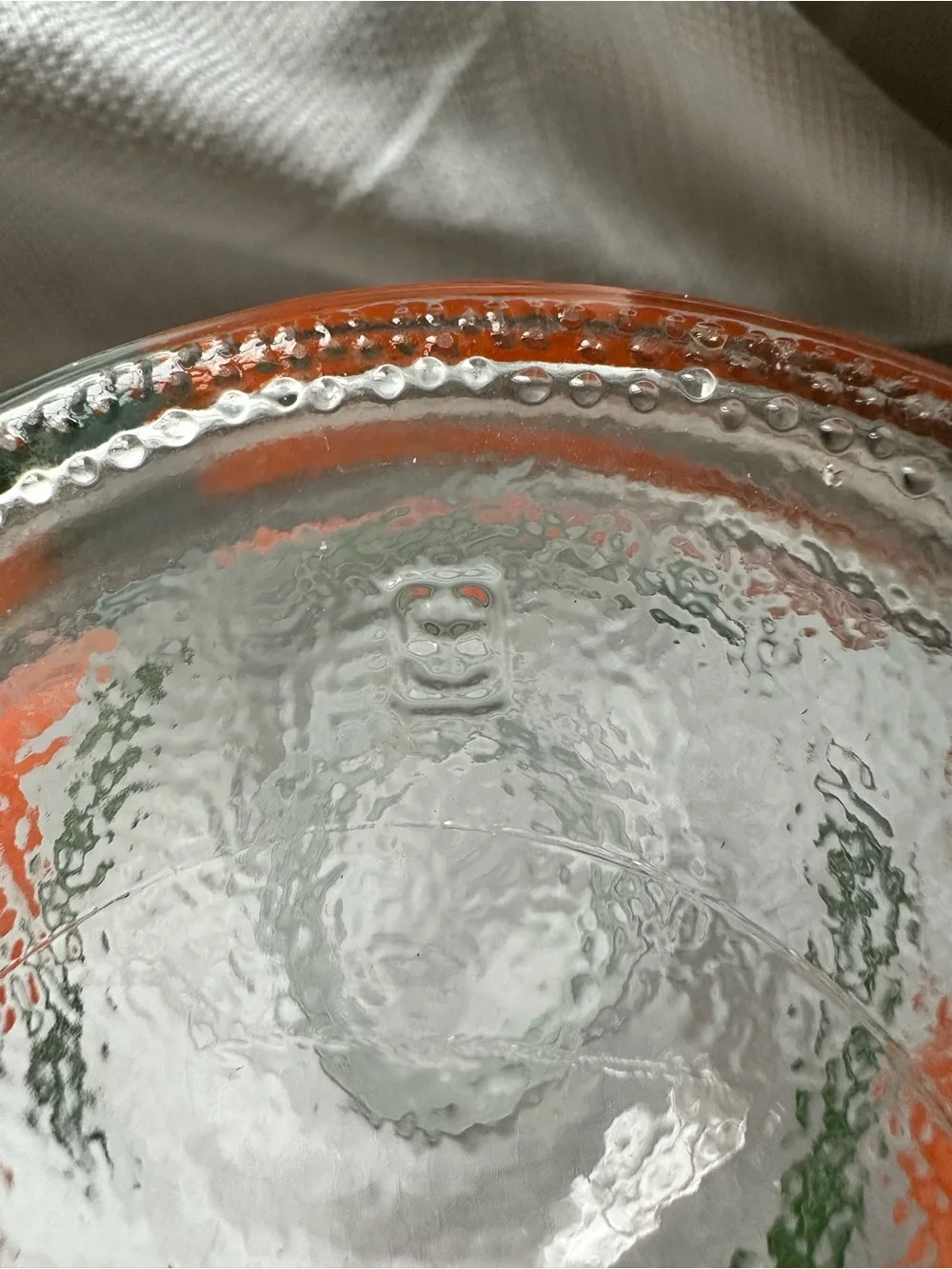 VTG Anchor Hocking Orange Juice Carafe Pitcher W 5 Juice Glasses Retro 70s EUC